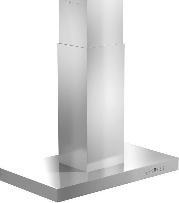 ZLINE 30 in Stainless Steel Island Range Hood 4-Speed 400 CFM Convertible Venting (KE2i-30)