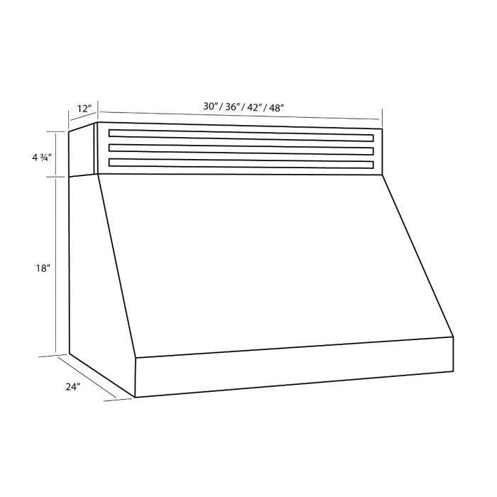 ZLINE 30 in Under Cabinet Range Hood Recirculating Stainless Steel 4-Speed 400 CFM (RK523-30)