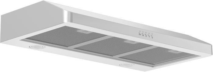 ZLINE 30 in Under Cabinet Range Hood Stainless Steel 400 CFM LED Lighting Dishwasher-Safe Baffle Filters (617-30)