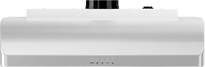 ZLINE 36 in Under Cabinet Range Hood Stainless Steel 600 CFM 4-Speed LED Lighting (625-36)