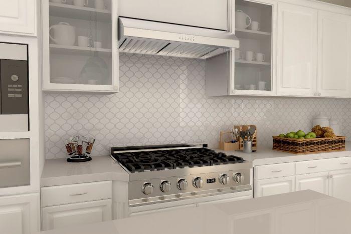 ZLINE 30 Inch Under Cabinet Range Hood Stainless Steel 600 CFM LED Lighting (627-30)