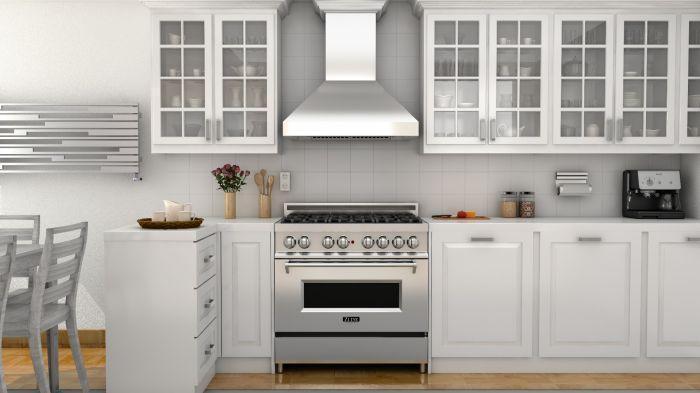 ZLINE 42 in Wall Mount Range Hood Convertible Stainless Steel Crown Molding 597CRN-42