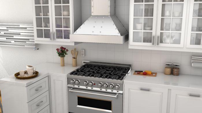 ZLINE 48" Wall Mount Range Hood – Ducted Designer Series, Satin Stainless Steel, 700 CFM (655-4SSSS-48)