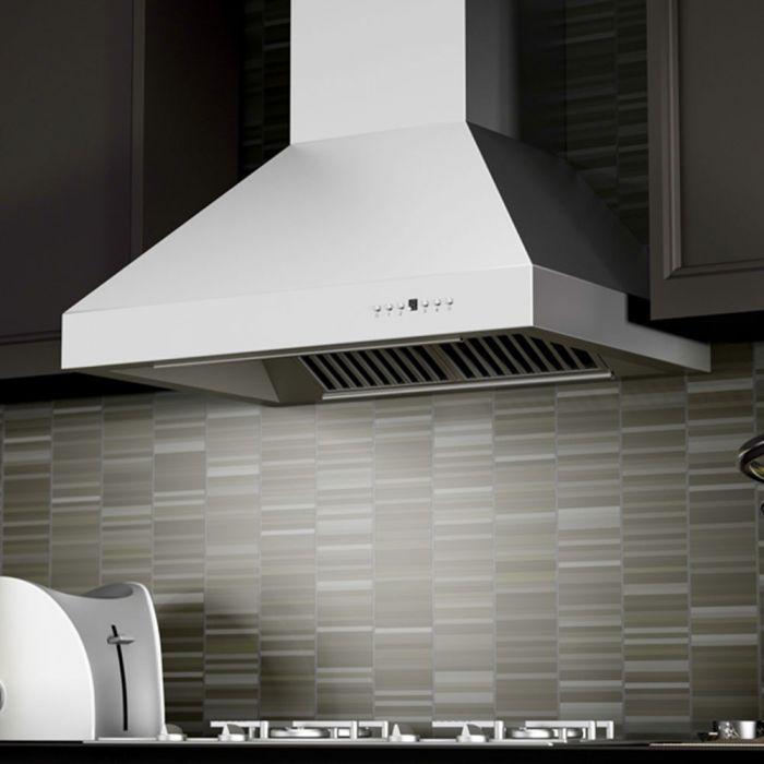 ZLINE 48 in. Wall Mount Range Hood Outdoor Approved Stainless Steel Ducted Ventilation 667-304-48