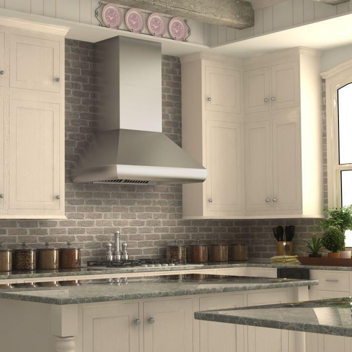 ZLINE 48 in. Wall Mount Range Hood Ducted Stainless Steel Professional 687-48