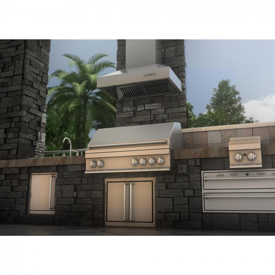 ZLINE 30 in Wall Mount Range Hood Convertible Vent Outdoor Approved Stainless Steel 697-304-30