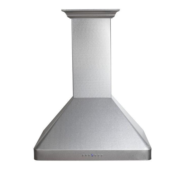 ZLINE 36" Wall Mount Range Hood 400 CFM Satin Stainless Steel Ducted Ventilation (8KF2S-36)