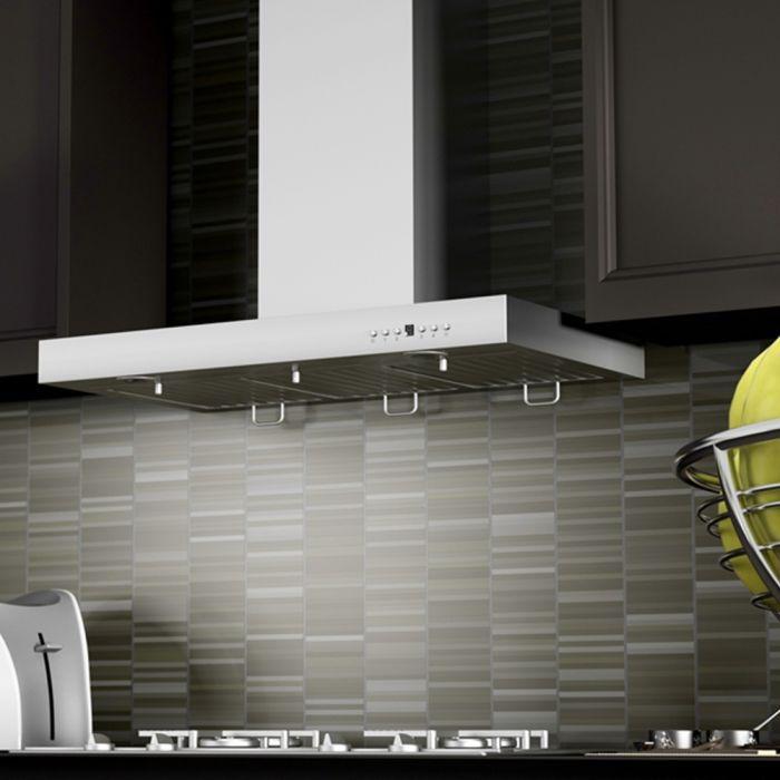 ZLINE 30 in. Wall Mount Range Hood Stainless Steel Convertible Vent 4-Speed Fan (KE-30)