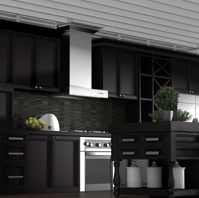 ZLINE 30 in Wall Mount Range Hood Convertible Stainless Steel 400 CFM (KECOM-30)