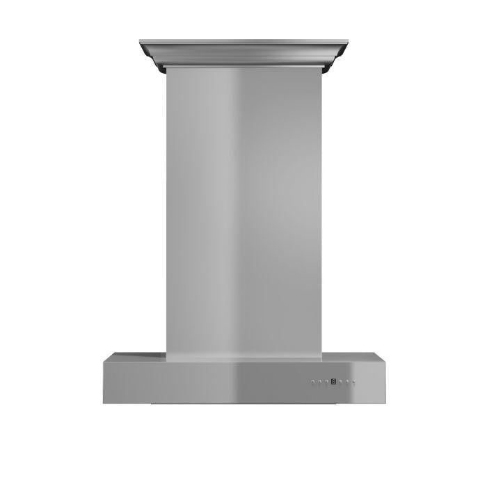 ZLINE 30 Inch Wall Mount Range Hood Convertible Stainless Steel Crown Molding (KECOMCRN-30)