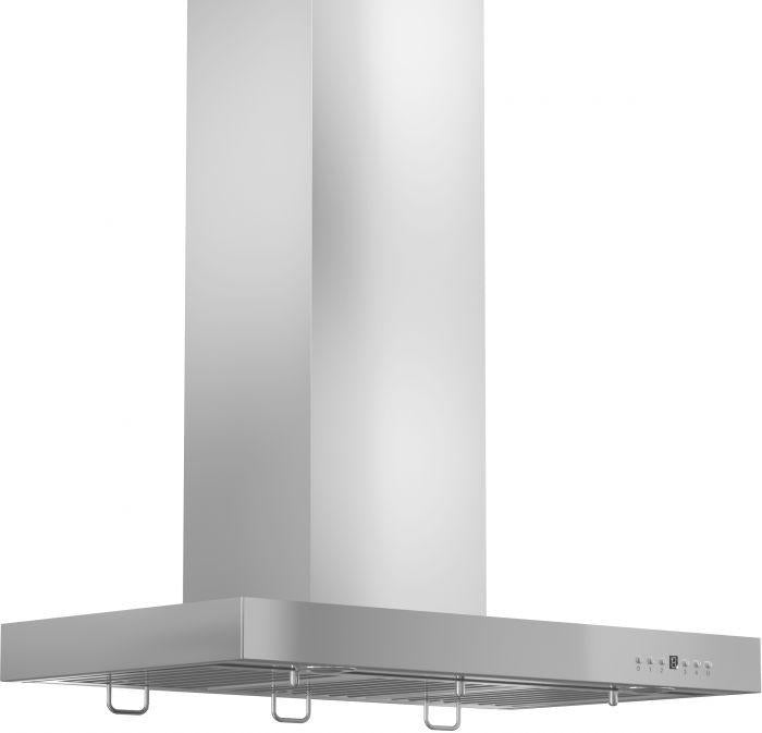 ZLINE 48 Inch Wall Mount Range Hood Stainless Steel Convertible Vent Crown Molding (KECRN-48)