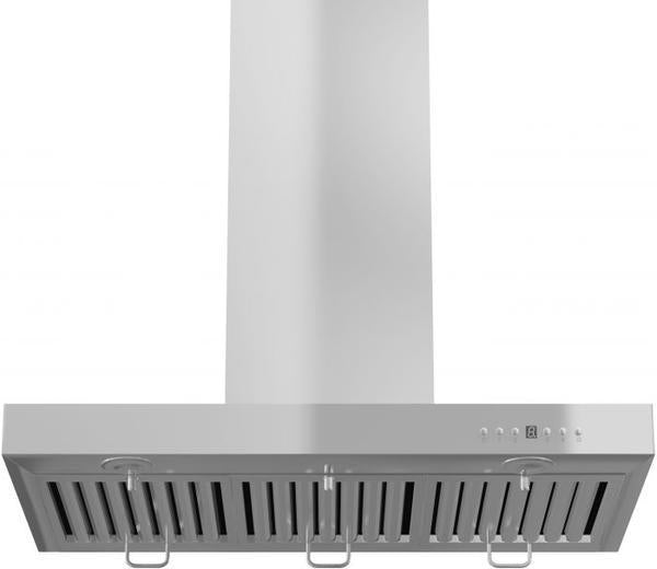 ZLINE 42 in. Wall Mount Range Hood Convertible Vent Stainless Steel 400 CFM (KE-42)