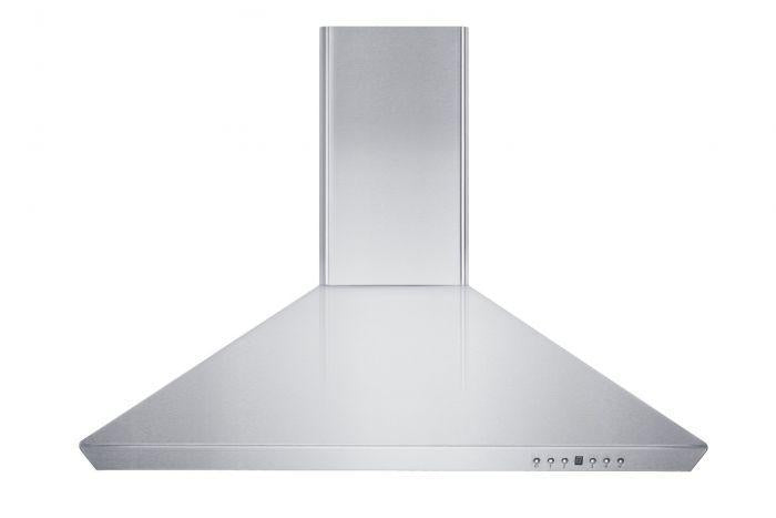 ZLINE 36 in. Wall Mount Range Hood Stainless Steel Indoor 400 CFM LED Lighting Baffle Filters (KF-36)