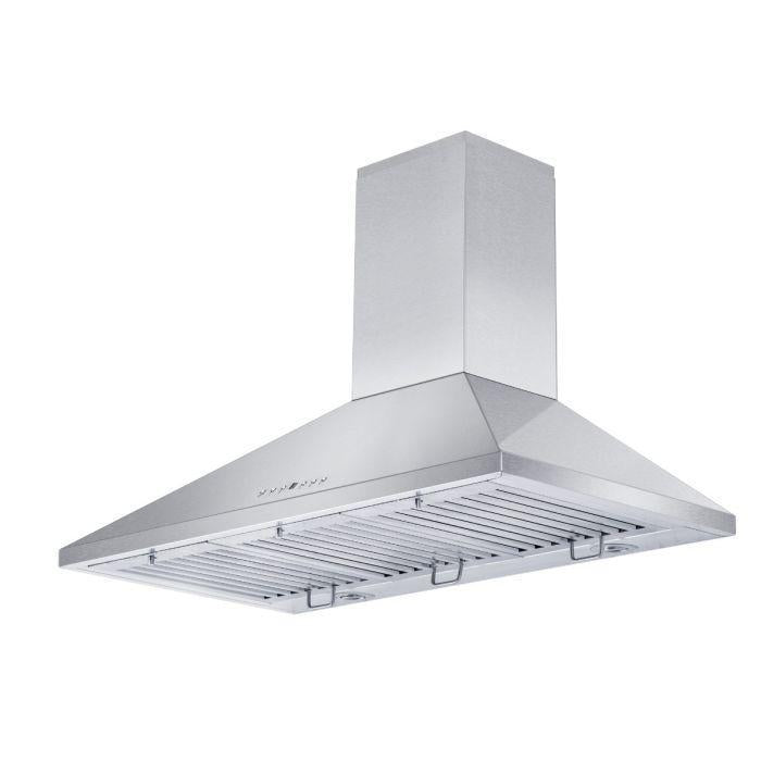 ZLINE 36 in. Wall Mount Range Hood Convertible Vent Stainless Steel 4-Speed 700 CFM (KL2-36)