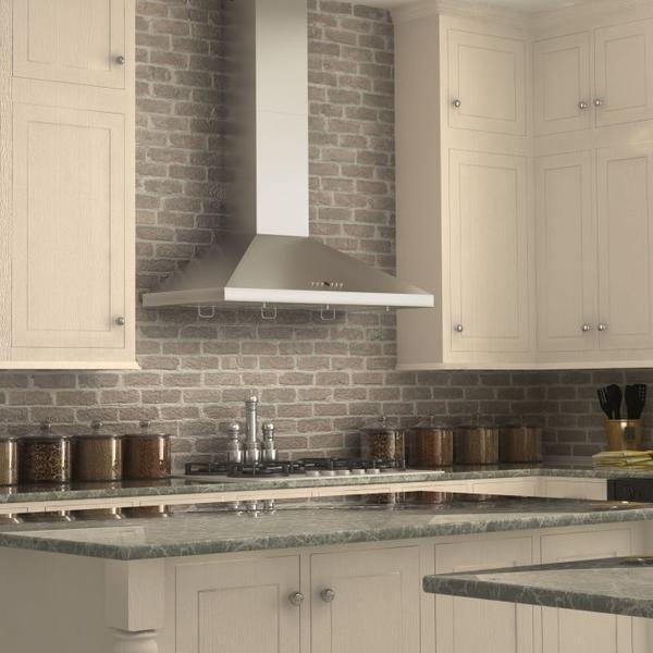 ZLINE 48" Wall Mount Range Hood Convertible Vent Stainless Steel with Crown Molding (KL2CRN-48)