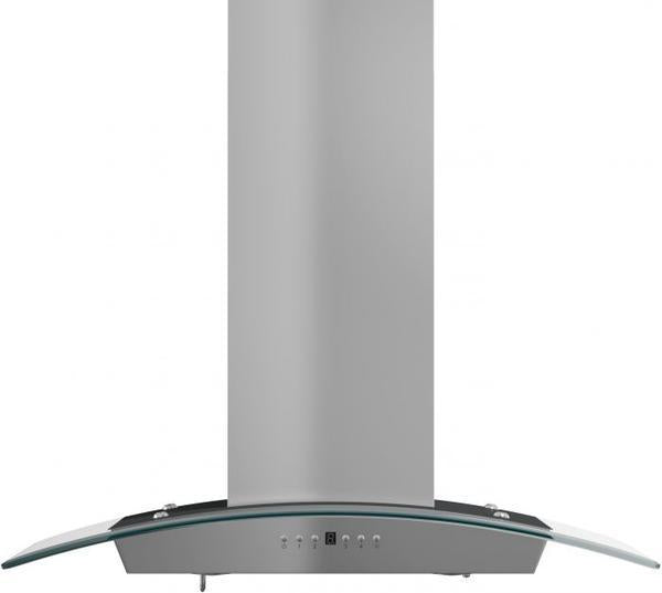ZLINE 30 in. Wall Mount Range Hood, Stainless Steel, Indoor Kitchen Ventilation with Crown Molding, 30-Inch, KZCRN-30