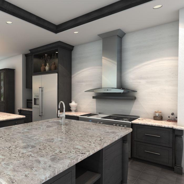 ZLINE 36 in Wall Range Hood Stainless Steel Indoor Kitchen Ventilation (KZ-36)