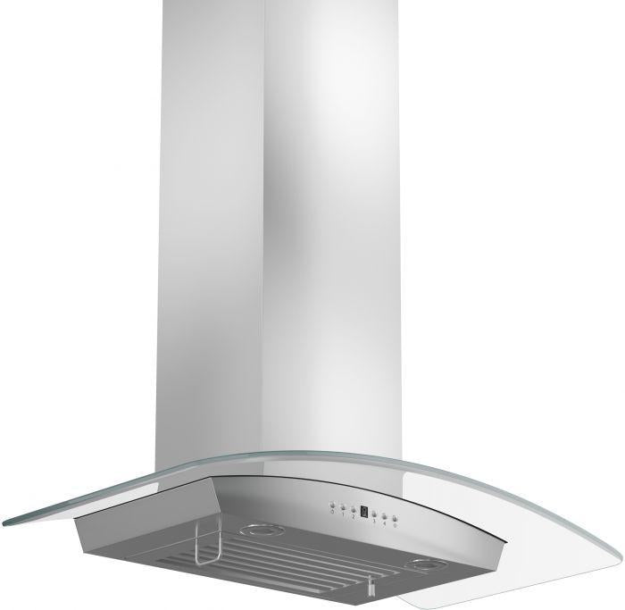 ZLINE 30 in. Wall Mount Range Hood, Stainless Steel, Indoor Kitchen Ventilation with Crown Molding, 30-Inch, KZCRN-30