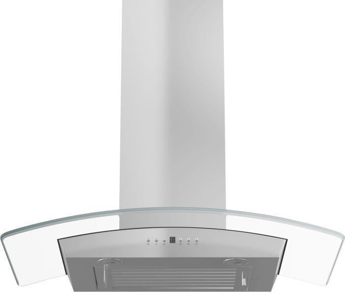 ZLINE 30 in. Wall Mount Range Hood, Stainless Steel, Indoor Kitchen Ventilation with Crown Molding, 30-Inch, KZCRN-30