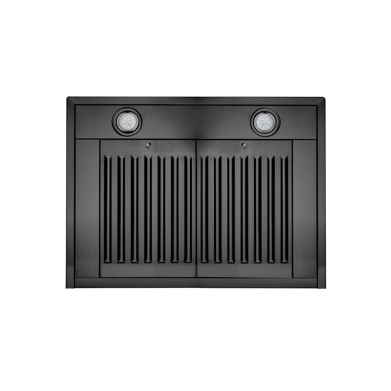 ZLINE 42 in. Wall Mount Range Hood Convertible Black Stainless Steel with Charcoal Filters (BSKBN-CF-42)