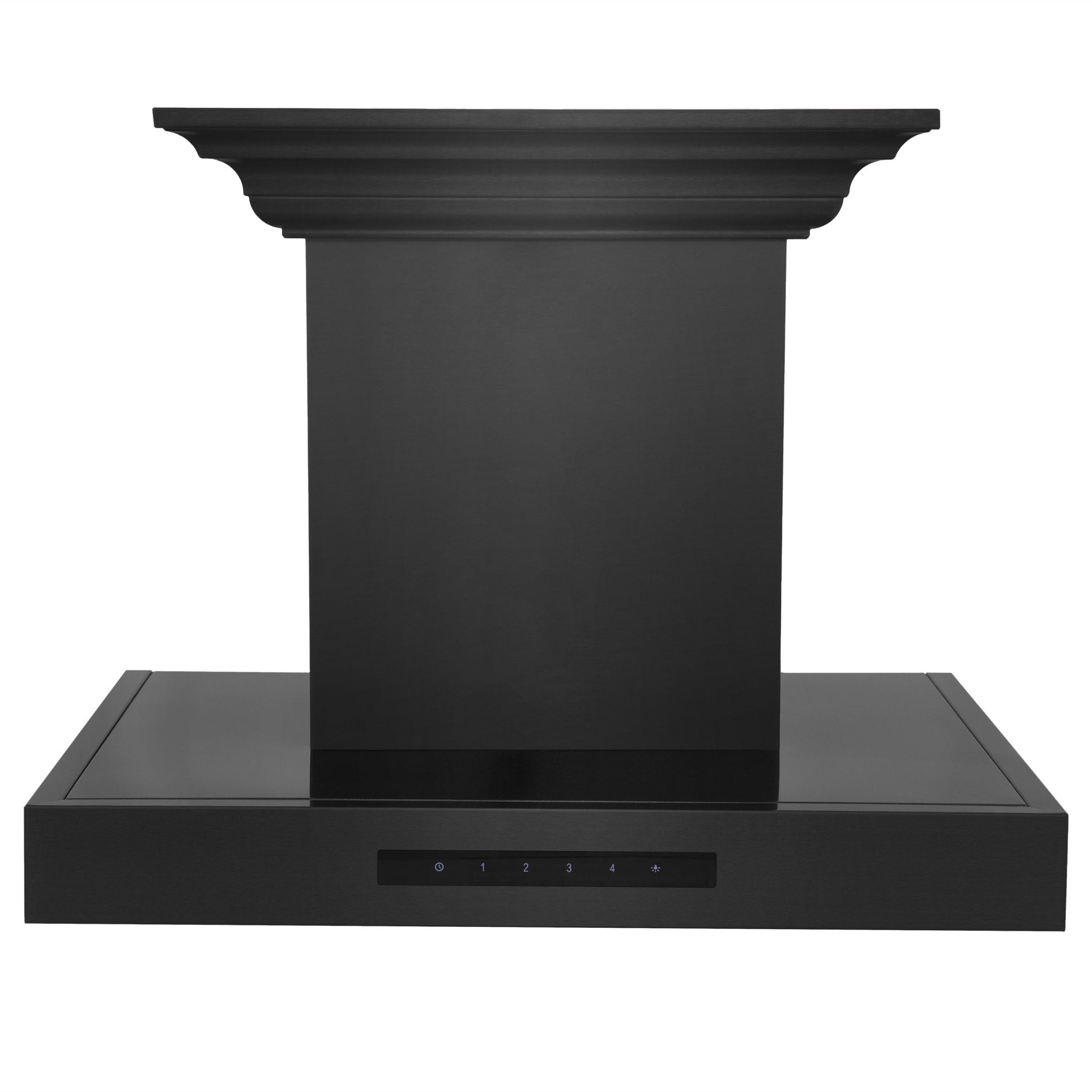 ZLINE 30 in. Wall Mount Range Hood 400 CFM Black Stainless Steel Bluetooth CrownSound Built-In Speakers (BSKENCRN-BT-30)