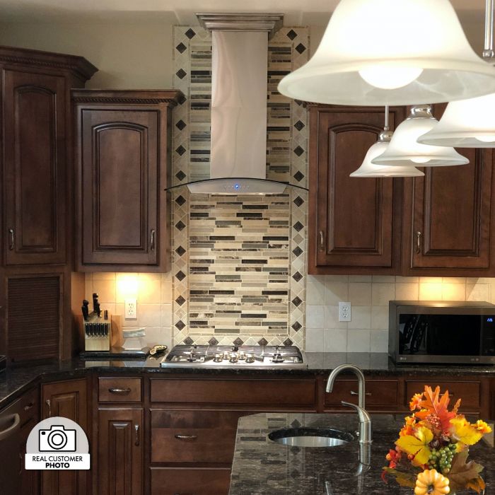 ZLINE 36 in Wall Range Hood Stainless Steel Indoor Kitchen Ventilation (KZ-36)