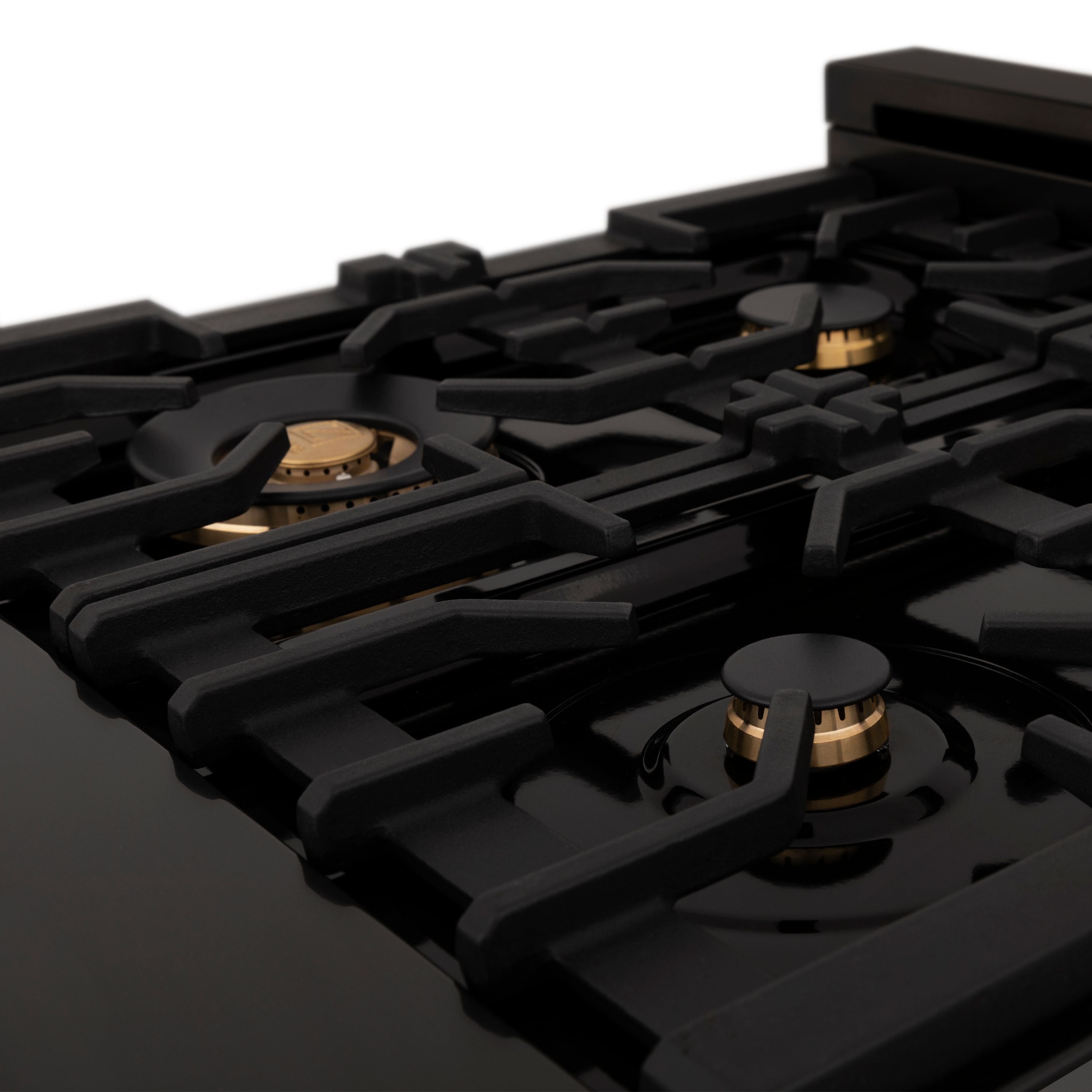 ZLINE Autograph Edition 36 in Dual Fuel Range, 4.6 cu. ft. Oven, Black Stainless Steel with Bronze Accents (RABZ-36-CB)